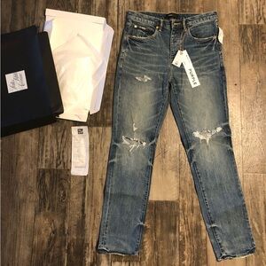Purple jeans
